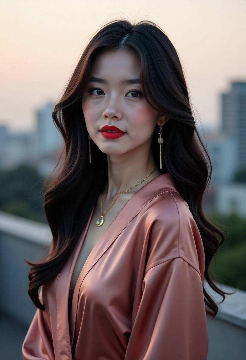 海边旧公寓阳台与灰蓝天光